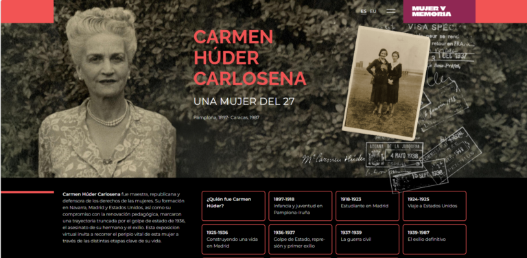 Dos exposiciones virtuales para recordar a Carmen Húder y María Luisa Elío