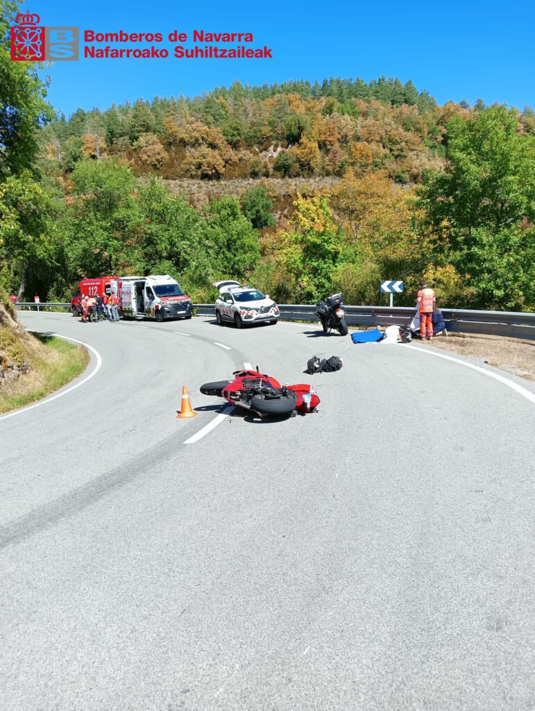Dos motoristas heridos tras una colisión en Jaurrieta