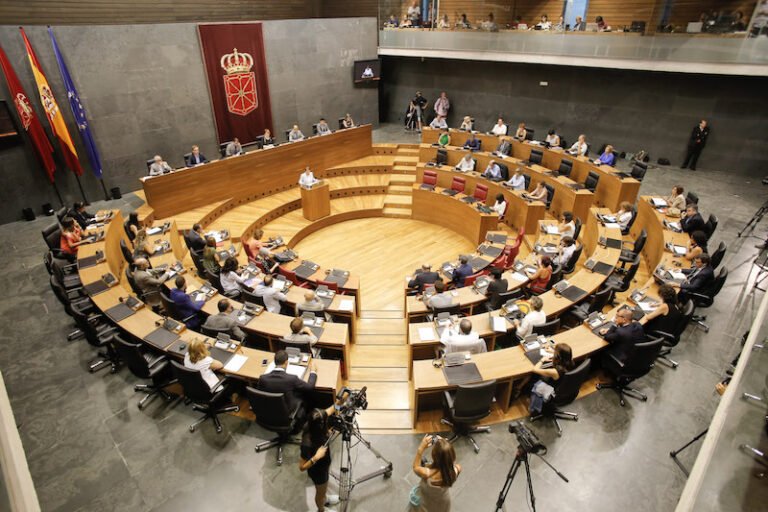 El Parlamento de Navarra rechaza las cinco declaraciones sobre la crisis migratoria y la situación de Ceuta