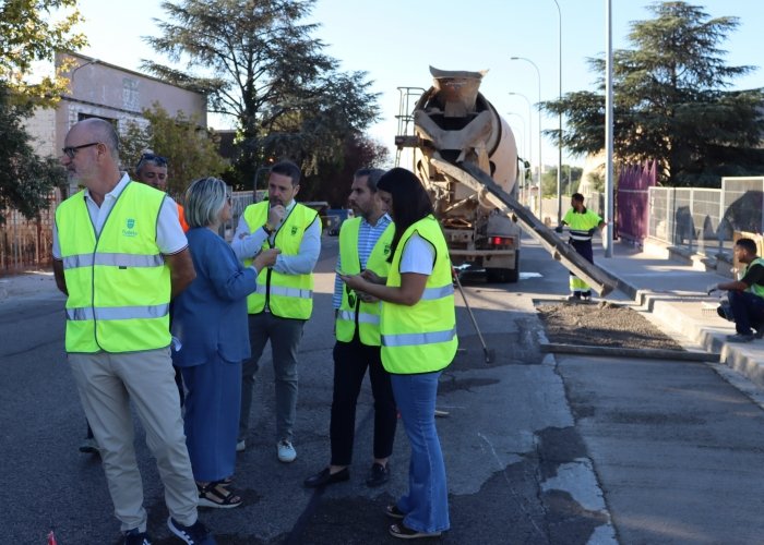 Tudela ultima la reparación de aceras del Polígono Industrial Municipal